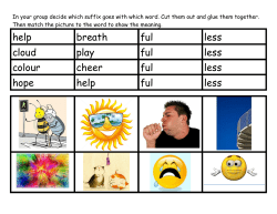 ful and -less suffixes