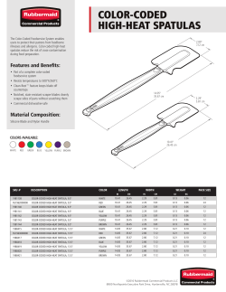 color-coded high-heat spatulas - Rubbermaid&reg; Commercial Products
