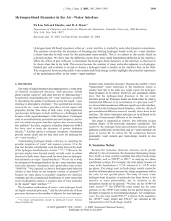 Hydrogen-Bond Dynamics in the Air-Water Interface