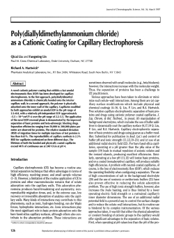 Poly(diallyldimethylammonium chloride) as a Cationic