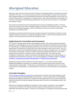 Aboriginal Education