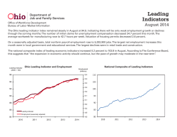 Ohio Leading Indicators August 2014