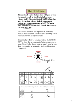 The Octet Rule - ListromGreenall