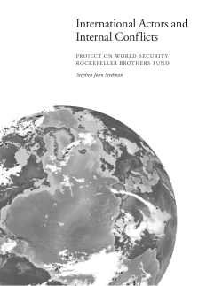 International Actors and Internal Conflicts