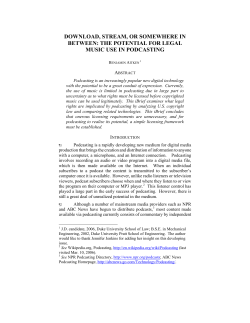 download, stream, or somewhere in between: the potential for legal