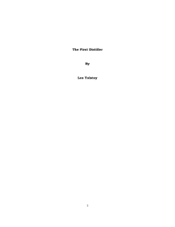 The First Distiller By Leo Tolstoy