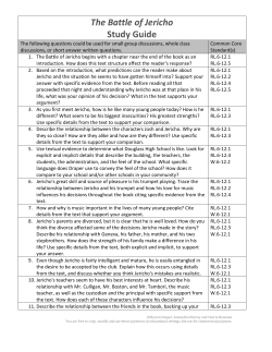 The Battle of Jericho Study Guide