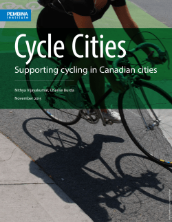 Supporting cycling in Canadian cities
