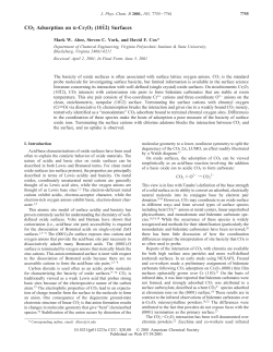 CO 2 - Department of Chemical Engineering