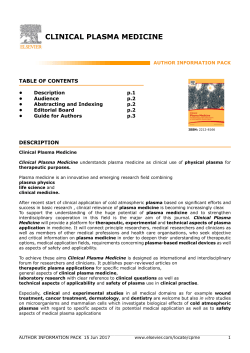 clinical plasma medicine