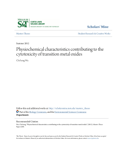Physiochemical characteristics contributing to the