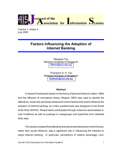 (2000) Factors influencing the adoption of Internet banking