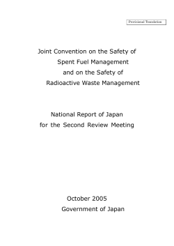 Joint Convention on the Safety of Spent Fuel Management and on