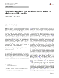 More heads choose better than one: Group decision