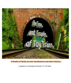 A timeline of family, toy train manufacturers and other - TCA e