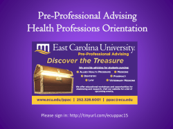 Health Professions Orientation
