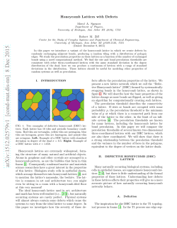 Honeycomb Lattices with Defects