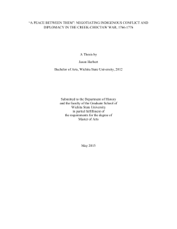Thesis - SOAR Home - Wichita State University