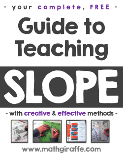 here to the Slope Teaching Guide