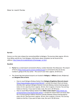 How to reach Parma By train Parma is on the main railway