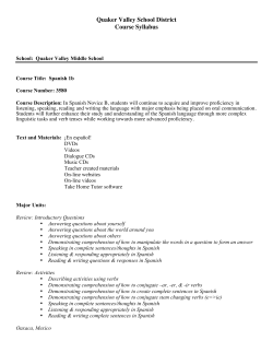 Quaker Valley School District Course Syllabus