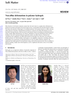 Soft Matter REVIEW - Penn Physics