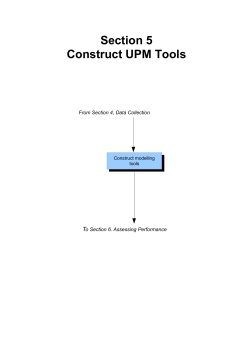 Section 5 Construct UPM Tools
