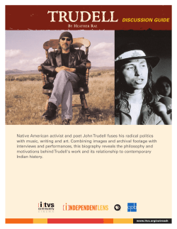 Native American activist and poet John Trudell fuses his