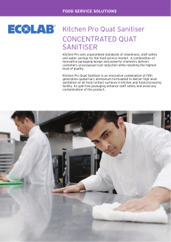 CONCENTRATED QUAT SANITISER