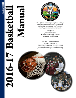KSHSAA Basketball Manual