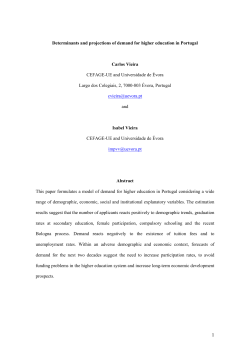Determinants and projections of demand for higher