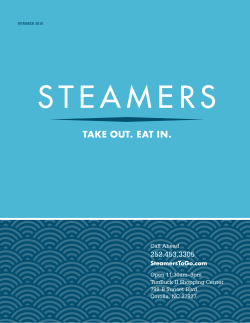 Call Ahead SteamersToGo.com Open 11:30am