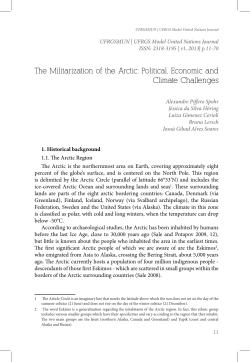 The Militarization of the Arctic: Political, Economic and Climate