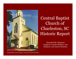 Central Baptist Church of Charleston, SC