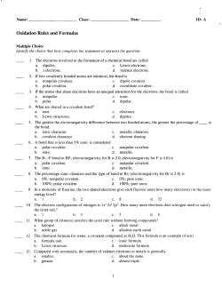 Oxidation Rules and Formulas
