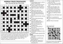 MONDAY PRIZE CROSSWORD No. 15,448 Set by FALCON