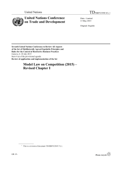 Model Law on Competition (2015)