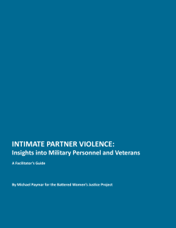 intimate partner violence - Battered Women`s Justice Project