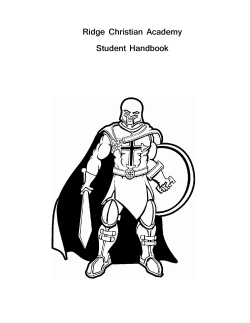 Ridge Christian Academy School Philosophy