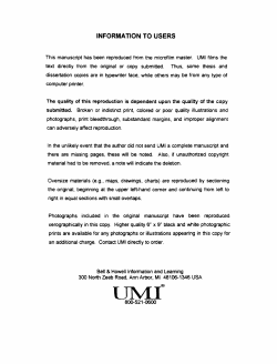 information to users - Biblioth&egrave;que et Archives Canada