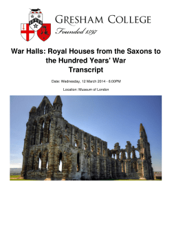Royal Houses from the Saxons to the Hundred Years` War Transcript