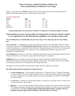 Fishing Trip what to bring