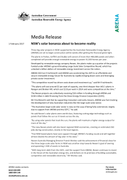 NSW`s solar bonanza about to become reality