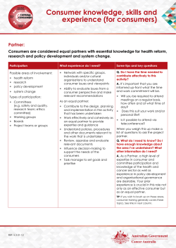 PDF - Consumer Involvement Toolkit