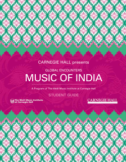 MusiC of inDia - Carnegie Hall
