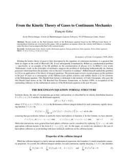 From the Kinetic Theory of Gases to Continuum Mechanics