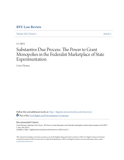 Substantive Due Process - BYU Law Digital Commons