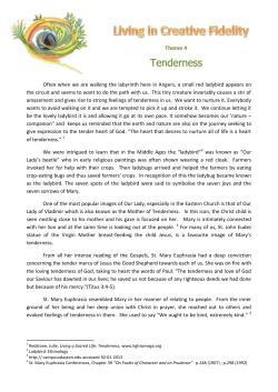 Often when we are walking the labyrinth here in Angers, a small red