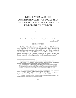 immigration and the constitutionality of local self help