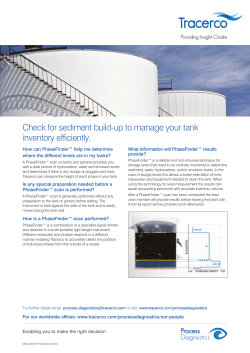 Check for sediment build-up to manage your tank inventory efficiently.